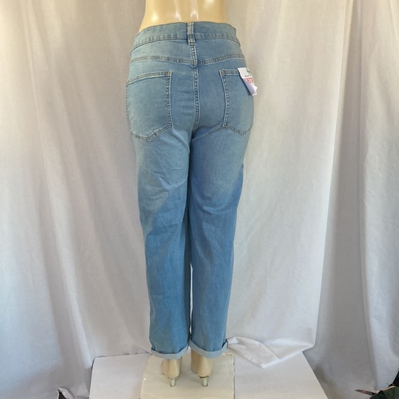 CLEARANCE CELEBRITY PINK Jeans”THE BESTIE”Girlfriend Distressed Ripped Sz 24 NWT - Picture 6 of 10